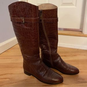 Italian vintage 70s authentic leather boots
